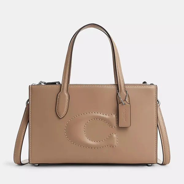 Túi Tote Nữ Coach Nina Small Bag CR097 Taupe Màu Nâu Sẫm