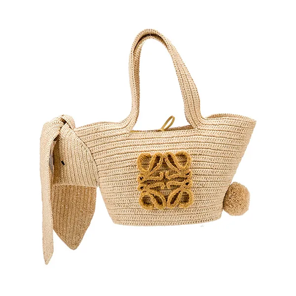 Túi Tote Nữ Loewe Bunny Basket Small Raffia Bag P00755461 Màu Be - Túi xách - Vua Hàng Hiệu