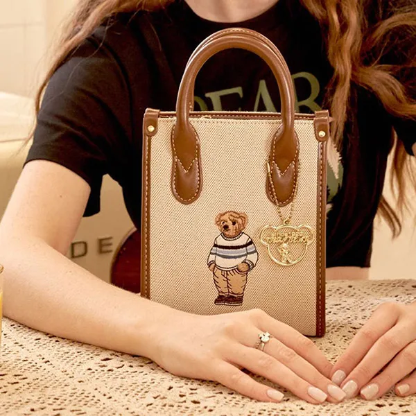 Túi Tote Nữ TTWN BEAR TN2414 Màu Xám