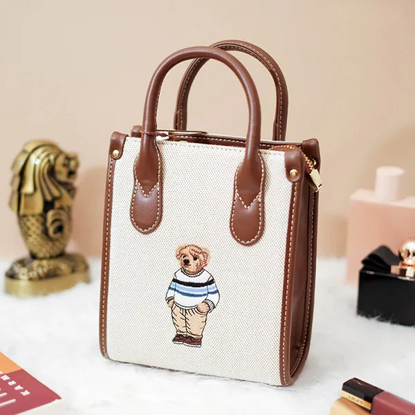 Túi Tote Nữ TTWN BEAR TN2414 Màu Xám