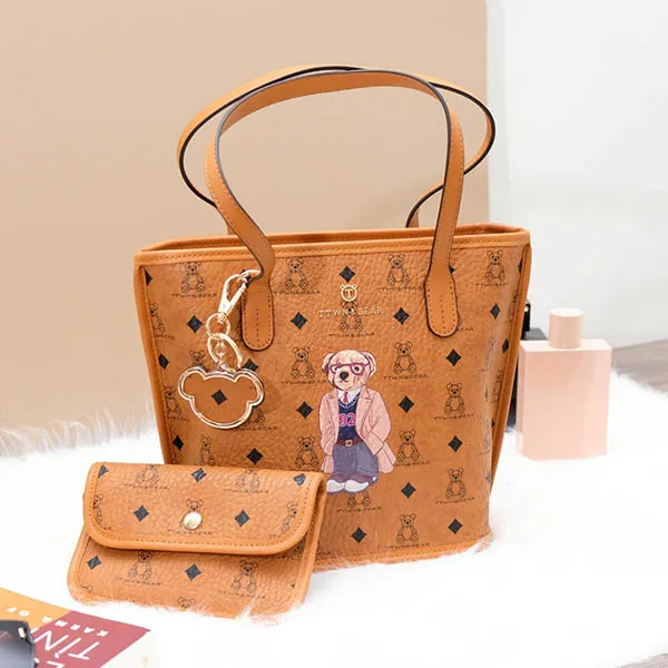 Túi Tote Nữ TTWN BEAR TN3388 Màu Nâu (Kèm Ví)