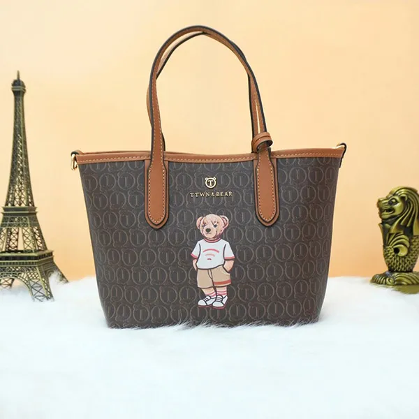 Túi Tote Nữ TTWN BEAR TN3520 Màu Nâu Size M