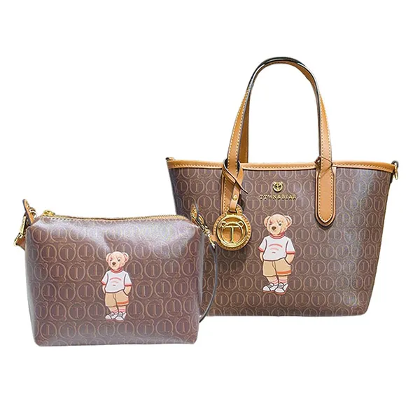 Túi Tote Nữ TTWN BEAR TN3520 Màu Nâu Size M