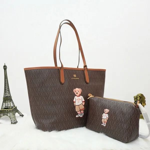 Túi Tote Nữ TTWN BEAR TN3522 Màu Nâu Size L