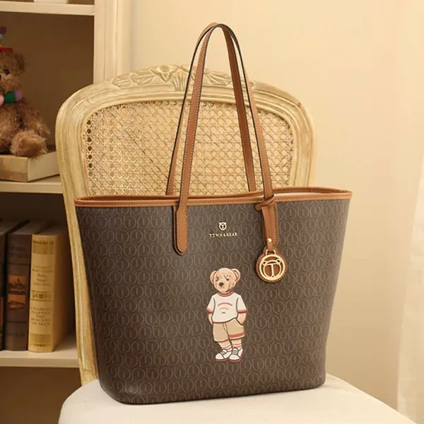 Túi Tote Nữ TTWN BEAR TN3522 Màu Nâu Size L