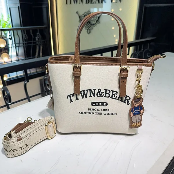 Túi Tote Nữ TTWN BEAR TN3652 10040 Màu Be Nâu