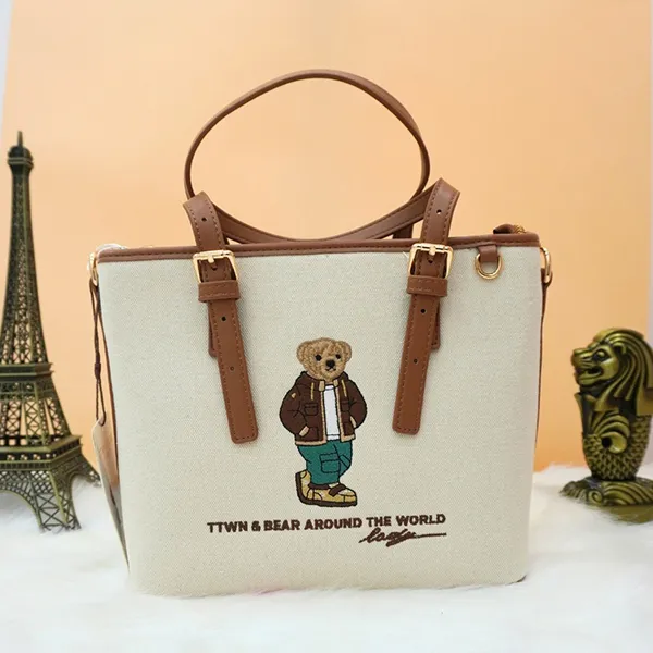 Túi Tote Nữ TTWN BEAR TN3653 10040 Màu Be Nâu