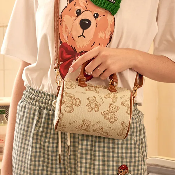 Túi Trống Nữ TTWN BEAR TN3284 24630 Màu Trắng Nâu