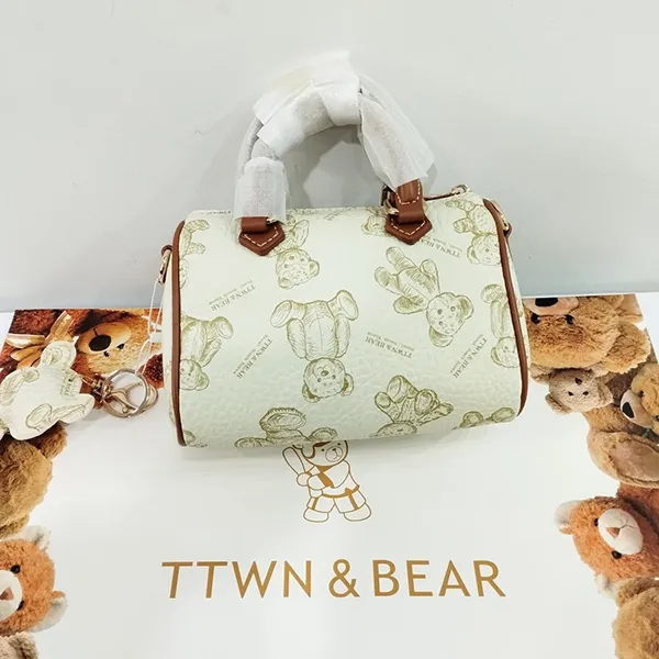 Túi Trống Nữ TTWN BEAR TN3284 24630 Màu Trắng Nâu