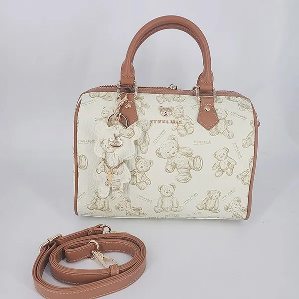 Túi Trống Nữ TTWN BEAR TN3325 Màu Nâu Trắng
