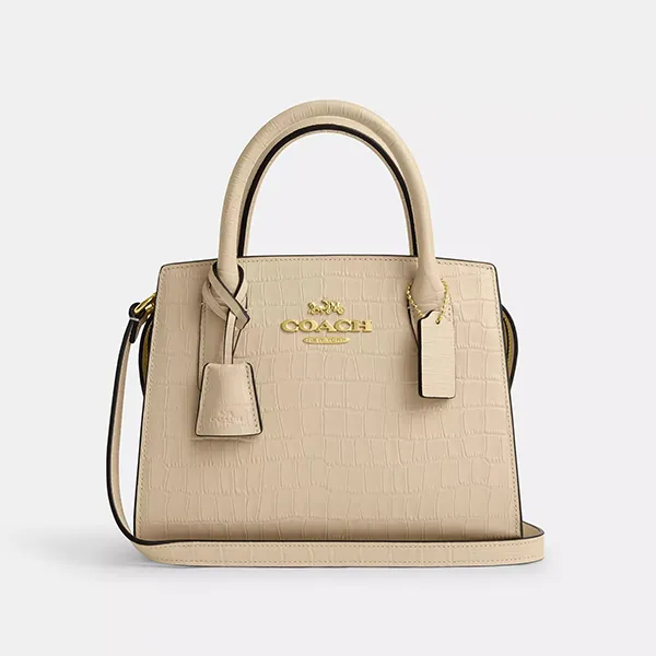 Túi Xách Nữ Coach Andrea Carryall Bag Gold/Ivory CR105 Màu Be