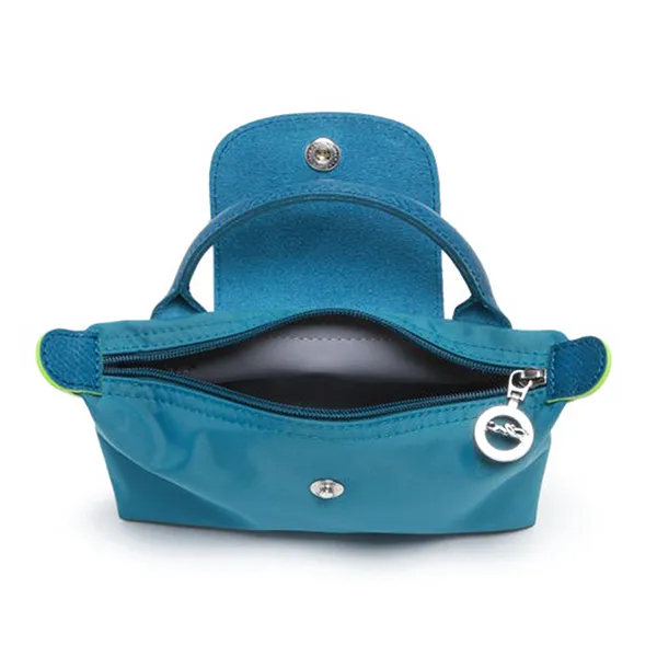 Túi Xách Nữ Longchamp Le Pliage Original Mini Pouch With Handle Màu Xanh Lam