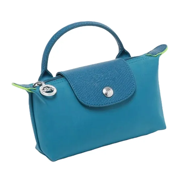 Túi Xách Nữ Longchamp Le Pliage Original Mini Pouch With Handle Màu Xanh Lam
