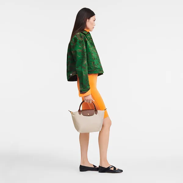 Túi Xách Nữ Longchamp Small Le Pliage Original Bag In Canvas L1621089P71 Màu Be - Túi xách - Vua Hàng Hiệu
