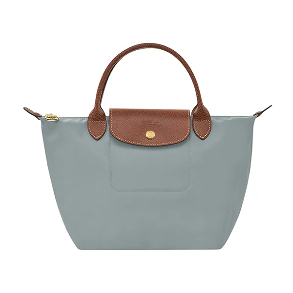 Túi Xách Nữ Longchamp Small Le Pliage Original Bag In Canvas L1621089P80 Màu Xám Nâu - Túi xách - Vua Hàng Hiệu