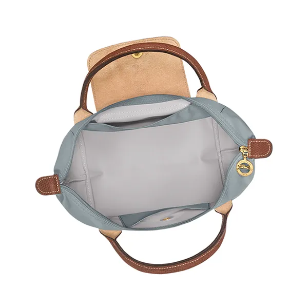 Túi Xách Nữ Longchamp Small Le Pliage Original Bag In Canvas L1621089P80 Màu Xám Nâu - Túi xách - Vua Hàng Hiệu