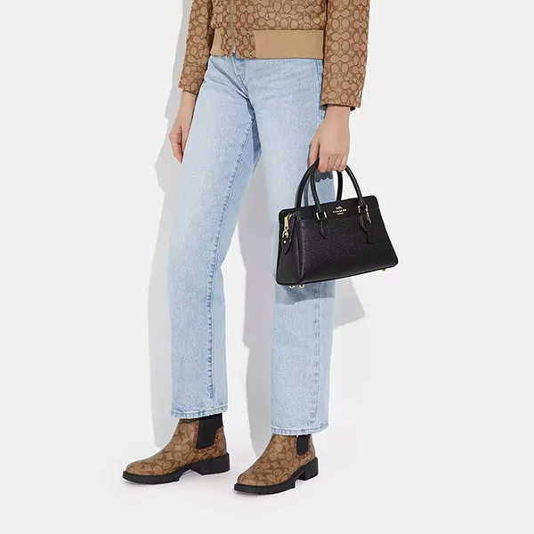 Túi Xách Tay Nữ Coach Mini Darcie Carryall Bag CH297 Màu Đen