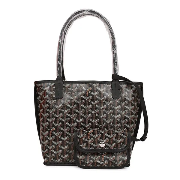 Túi Xách Tay Nữ Goyard Black Anjou Mini Bag Black Màu Đen - Túi xách - Vua Hàng Hiệu