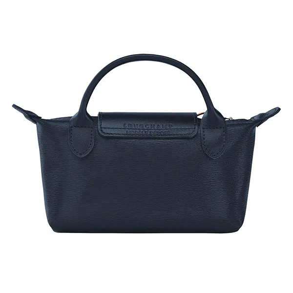 Túi Xách Tay Nữ Longchamp Le Pliage Pouch With Handle 34175HYQ556 Màu Xanh Navy - Túi xách - Vua Hàng Hiệu