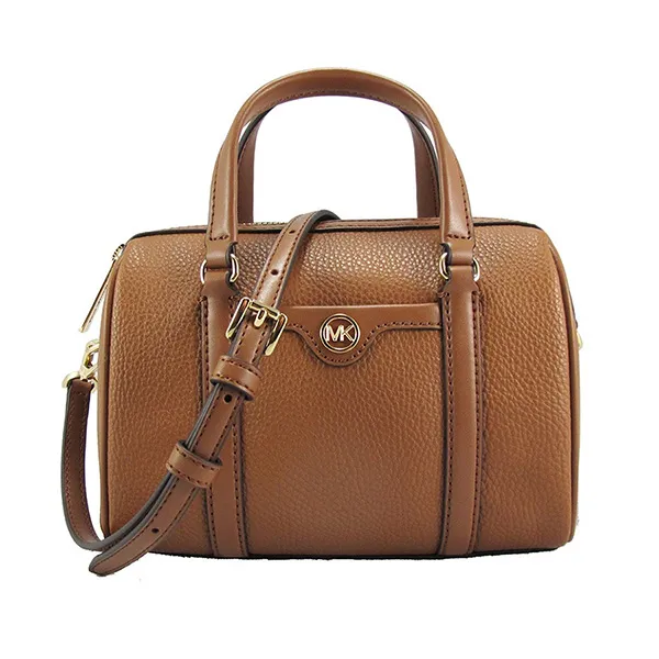 Túi Xách Tay Nữ Michael Kors MK Duffle Satchel 35S4GTFC1Y Màu Nâu - Túi xách - Vua Hàng Hiệu