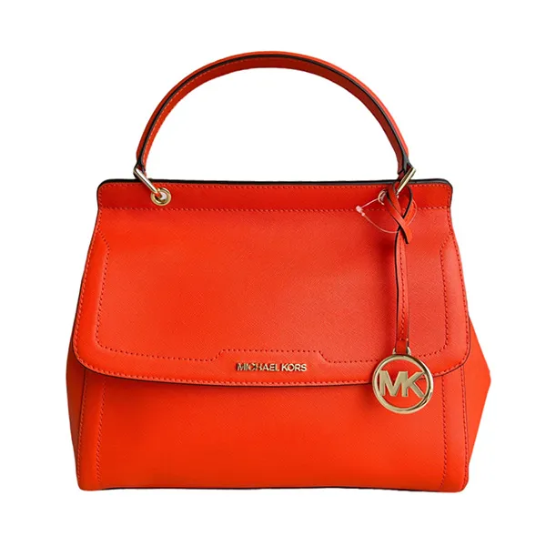 Túi Xách Tay Nữ Michael Kors MK Talia Large Top Handle Satchel Ballet 38S0CAMS3L Màu Cam