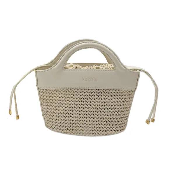 Túi Xách Tay Nữ Pedro Taja Handbag Chalk PW2-56390034 Màu Trắng Kem
