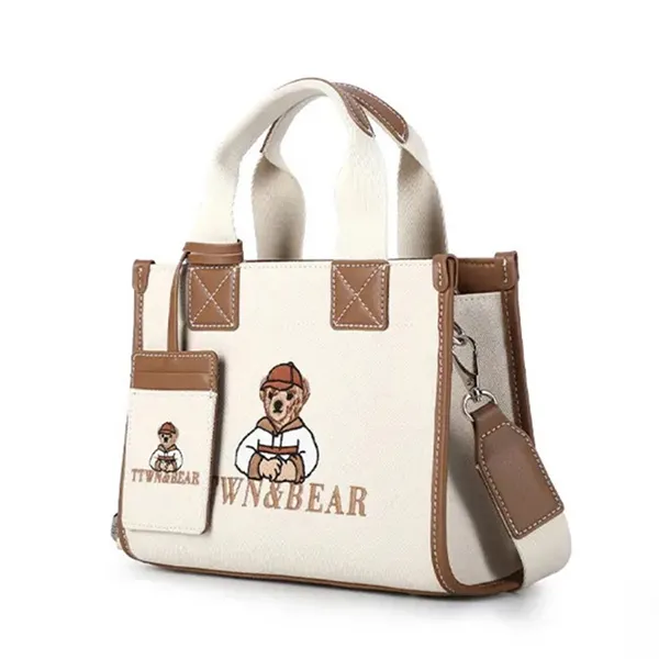 Túi Xách Tay Nữ TTWN BEAR TN3496 Màu Be/Nâu