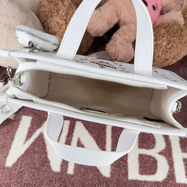 Túi Xách Tay Nữ TTWN BEAR TN3601 Màu Trắng