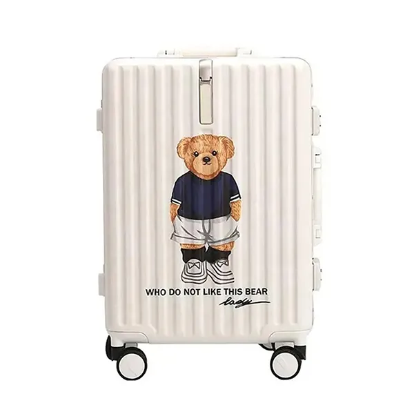 Vali Nữ TTWN BEAR TN7002-24C-100 Màu Trắng Size 24inch - Túi xách - Vua Hàng Hiệu