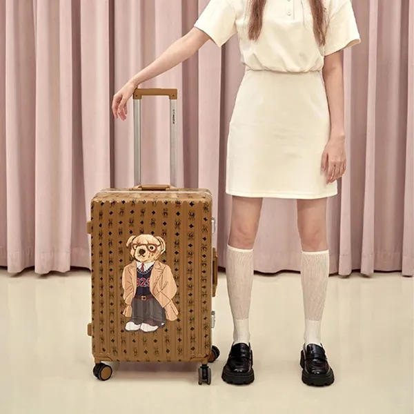 Vali Nữ TTWN BEAR TN7039 13730 Màu Nâu Khaki Size 24inch - Túi xách - Vua Hàng Hiệu