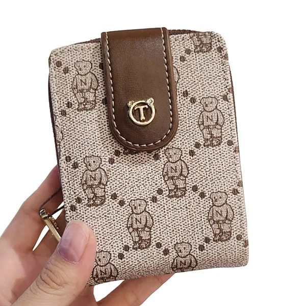 Ví Đựng Thẻ Nữ TTWN BEAR TT2404 Màu Nâu - Túi xách - Vua Hàng Hiệu