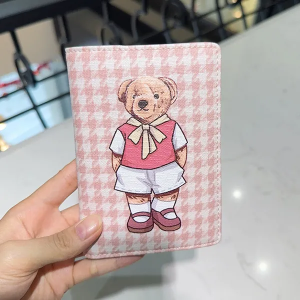 Ví Đựng Thẻ Nữ TTWN BEAR TT2504 TT2494 Màu Hồng Caro