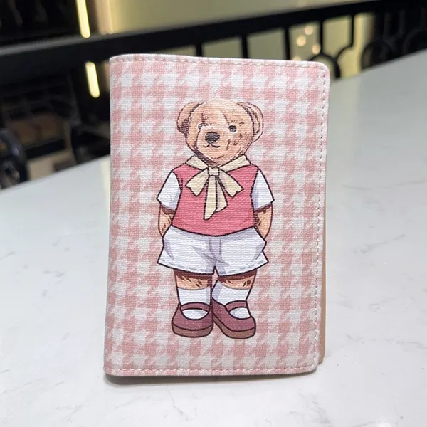 Ví Đựng Thẻ Nữ TTWN BEAR TT2504 TT2494 Màu Hồng Caro