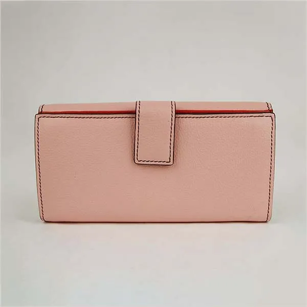 Ví Nữ Alexander Mcqueen Pink Leather Continental Trifold Wallet 554191 5501 Màu Hồng Nhạt - Túi xách - Vua Hàng Hiệu