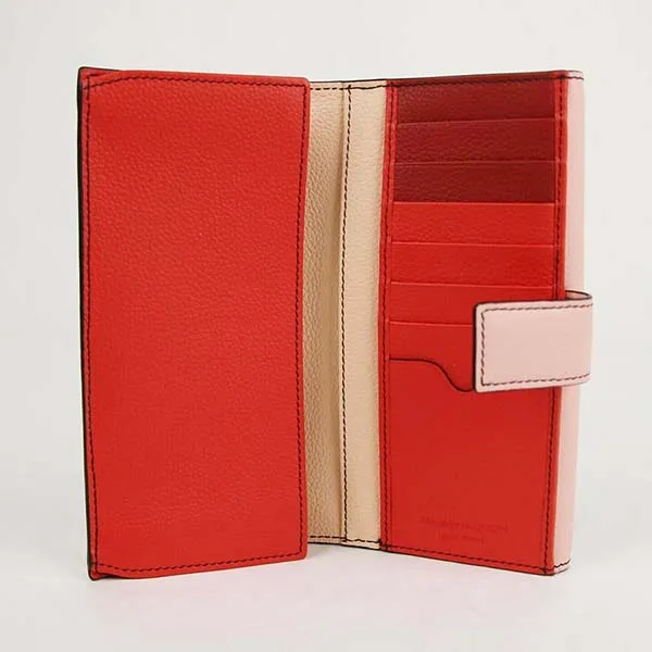 Ví Nữ Alexander Mcqueen Pink Leather Continental Trifold Wallet 554191 5501 Màu Hồng Nhạt - Túi xách - Vua Hàng Hiệu