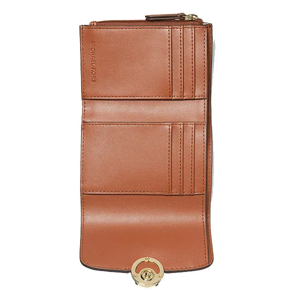 Ví Nữ Michael Kors MK Leida Medium Signature Logo Wallet 35S4G9GF2B Màu Nâu