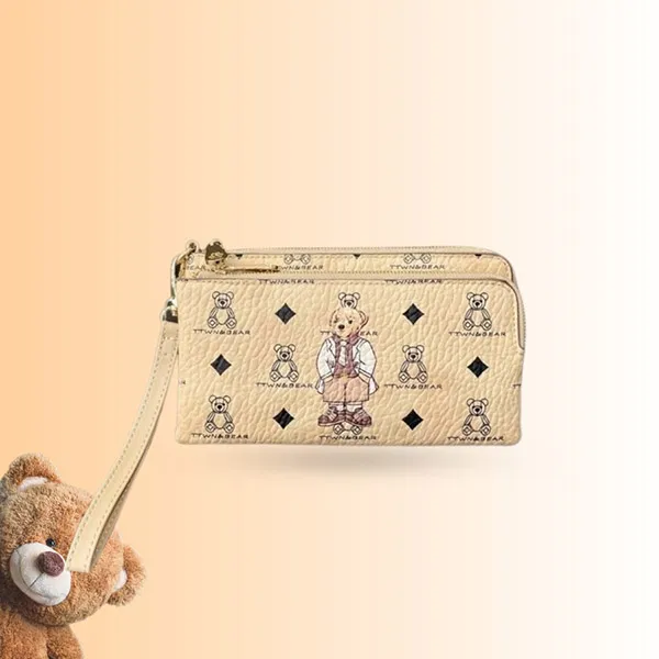 Ví Nữ TTWN BEAR Original TT2496-TT2495 Dompet Pouch Màu Be - Túi xách - Vua Hàng Hiệu