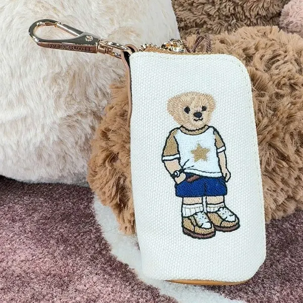 Ví Nữ TTWN BEAR TT2516 Màu Be Viền Nâu