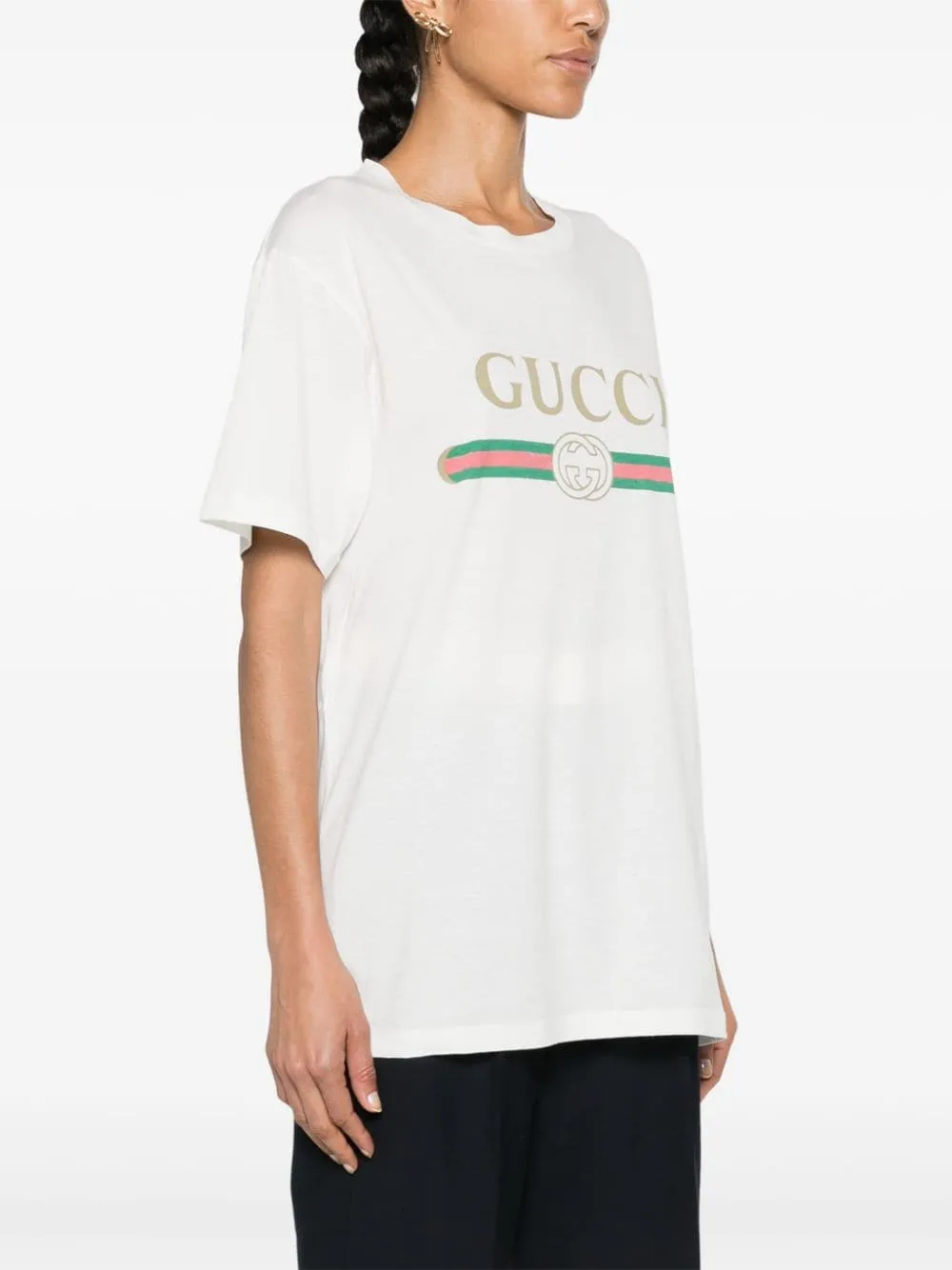 Áo Phông Gucci Logo Print T-Shirt