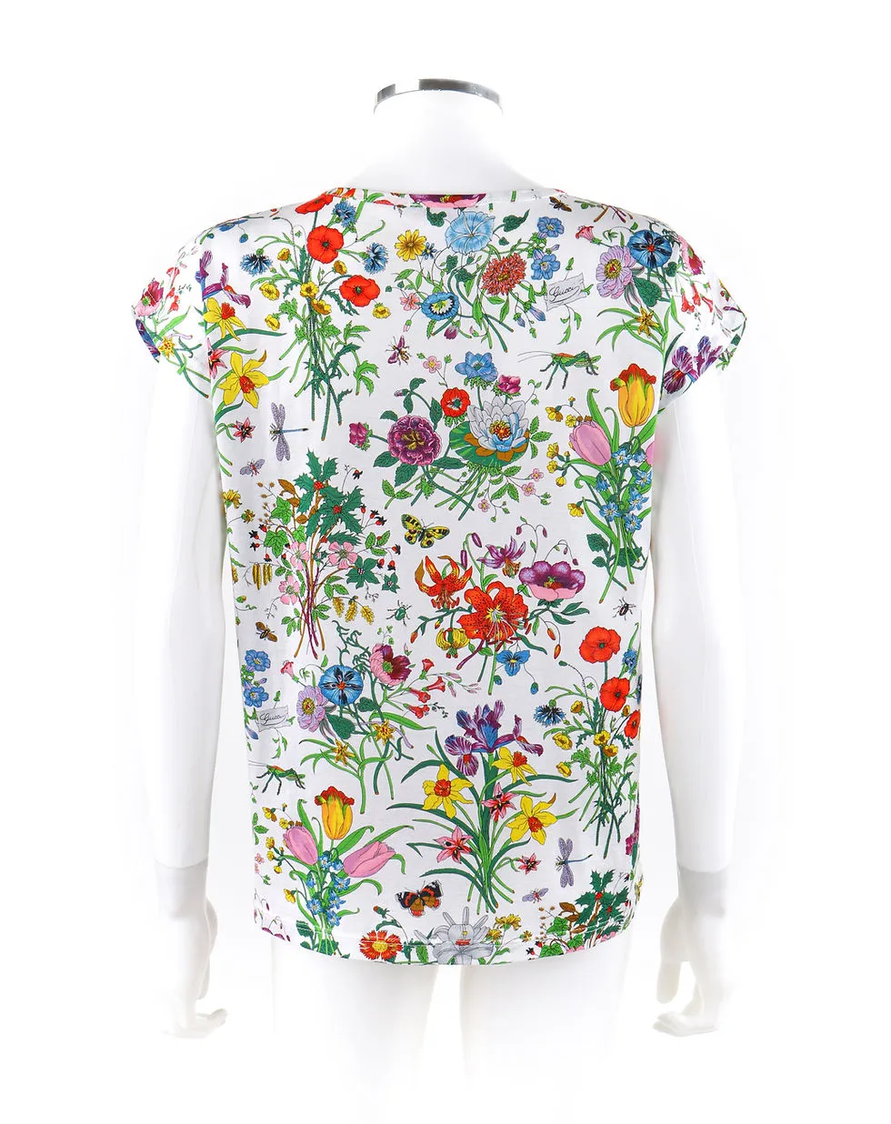 Áo Phông Gucci Flora Print T-Shirt