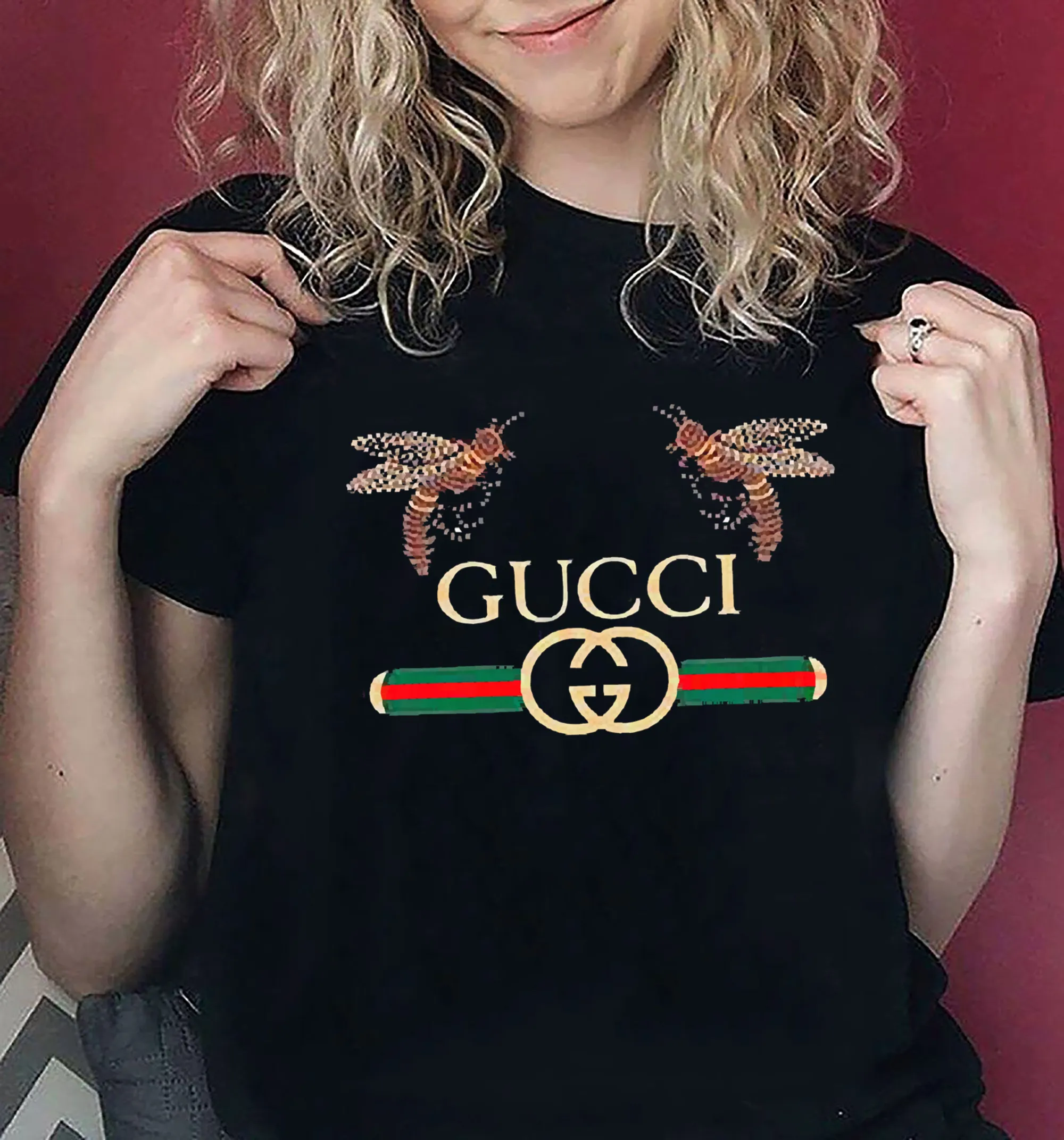 Áo Phông Gucci Bee Print T-Shirt