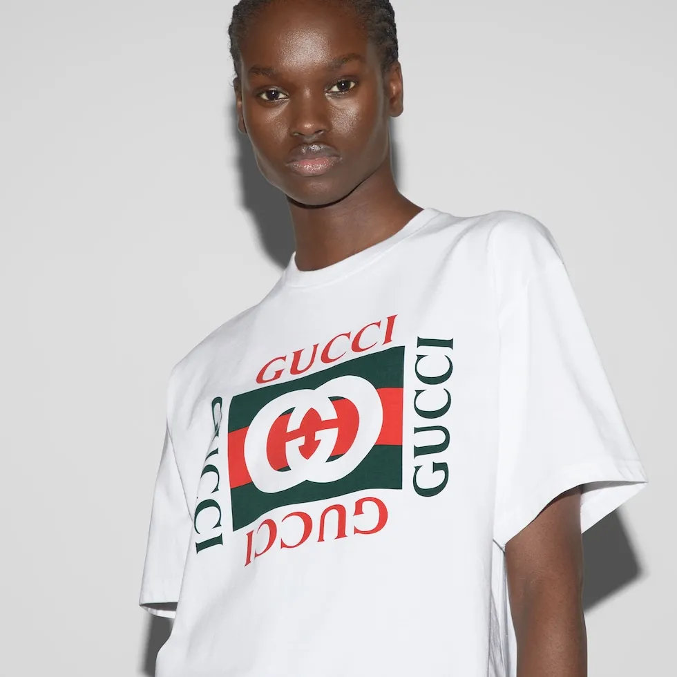 Áo Phông Gucci Interlocking G Print T-Shirt