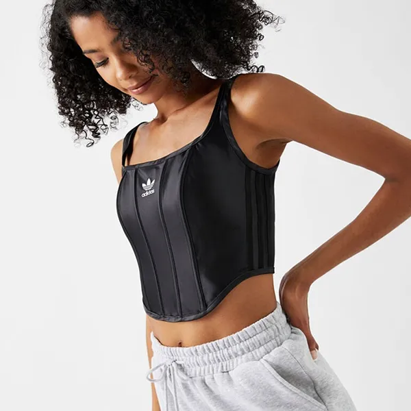 Áo Ba Lỗ Nữ Adidas Corset Black IQ3409 Màu Đen Size XS