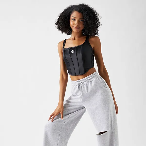 Áo Ba Lỗ Nữ Adidas Corset Black IQ3409 Màu Đen Size XS