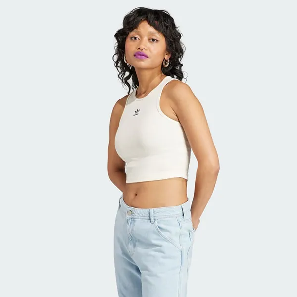 Áo Ba Lỗ Nữ Adidas Tank Top Essentials IJ8257 Màu Trắng Size S