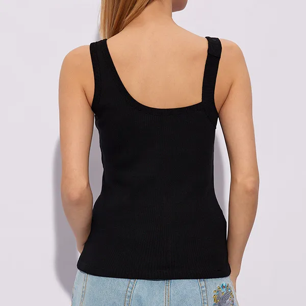 Áo Ba Lỗ Nữ Versace Jeans Couture Black With Baroque Buckle 76HAM625 J0004 899 Tank Top Màu Đen Size 38 - Thời trang - Vua Hàng Hiệu