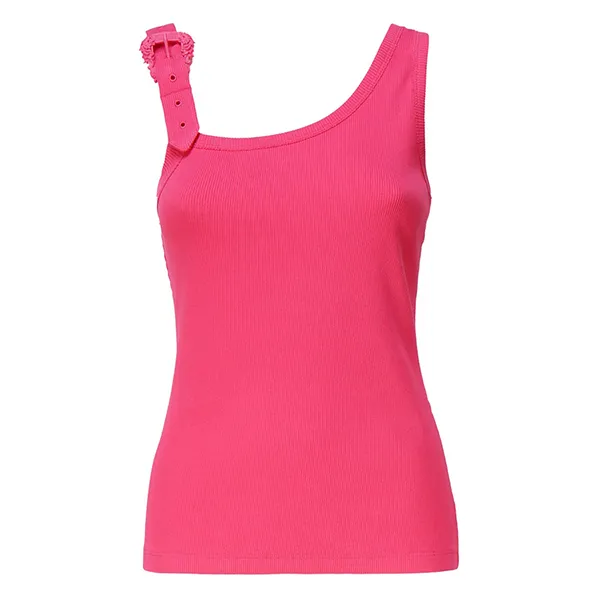 Áo Ba Lỗ Nữ Versace Jeans Couture Pink With Baroque Buckle 76HAM625 J0004 401 Tank Top Màu Hồng Size 38