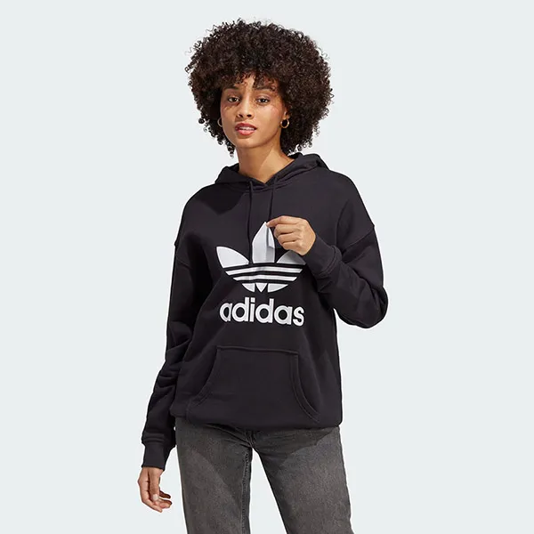 Áo Hoodie Nữ Adidas Adicolor Trefoil Hoodie FM3307 Màu Đen Size M