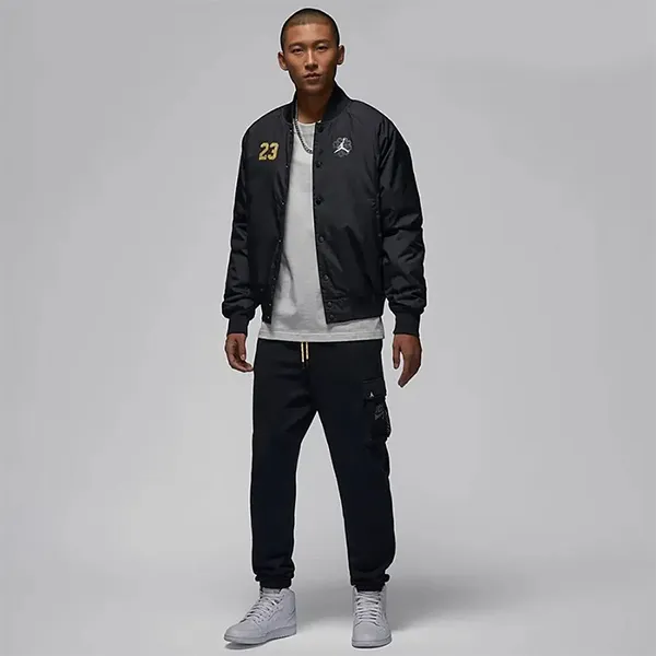 Áo Khoác Nam Nike Jordan Jacket Jordan Dragon Year Black FZ6436-010 Màu Đen Size M