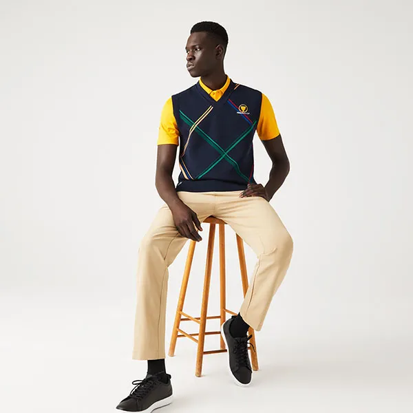 Áo Len Nam Lacoste Presidents Cup Lacoste SPORT Colourful Checked Sweater AH0729 166 Màu Xanh Navy Size 2 - Thời trang - Vua Hàng Hiệu